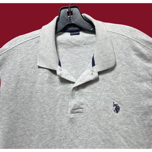 U.S Polo ASSN - Men's Short Sleeve T-Shirt - Grey - Large - Picture 12 of 14